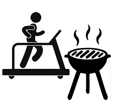 BBQ area and Fitness room