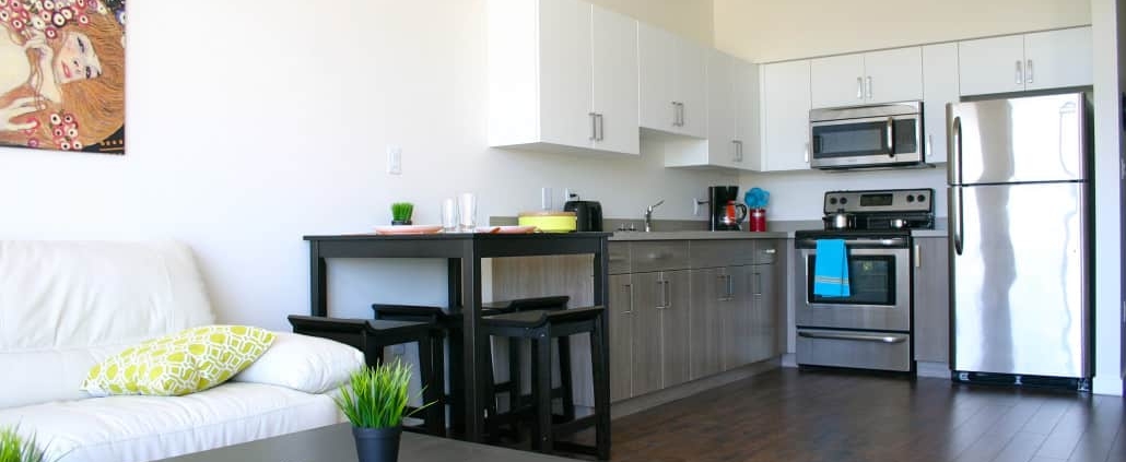 Kitchen in Summit apartment, Kamloops BC