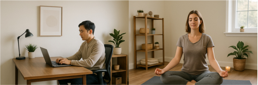 Second bedroom in 2 bedroom apartment used as media room or music practice room